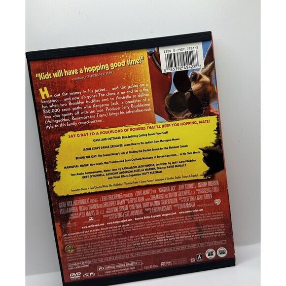 Kangaroo Jack (DVD, 2003, Full Screen Edition) Jerry O'Connell Anthony Anderson - Picture 2 of 3